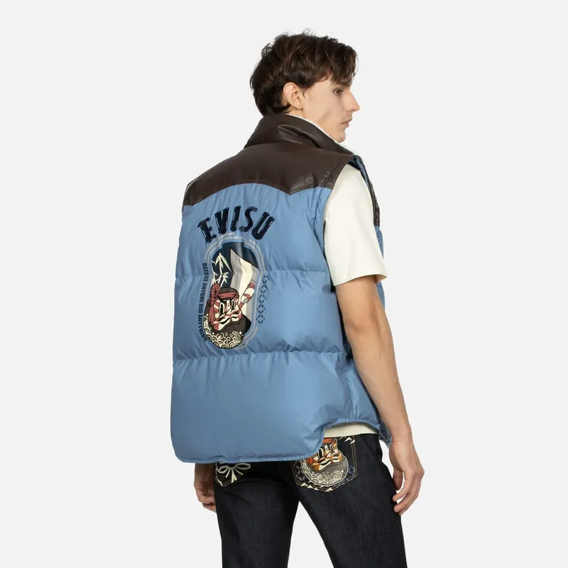 EVISU Down Jackets Men Dark Blue-6