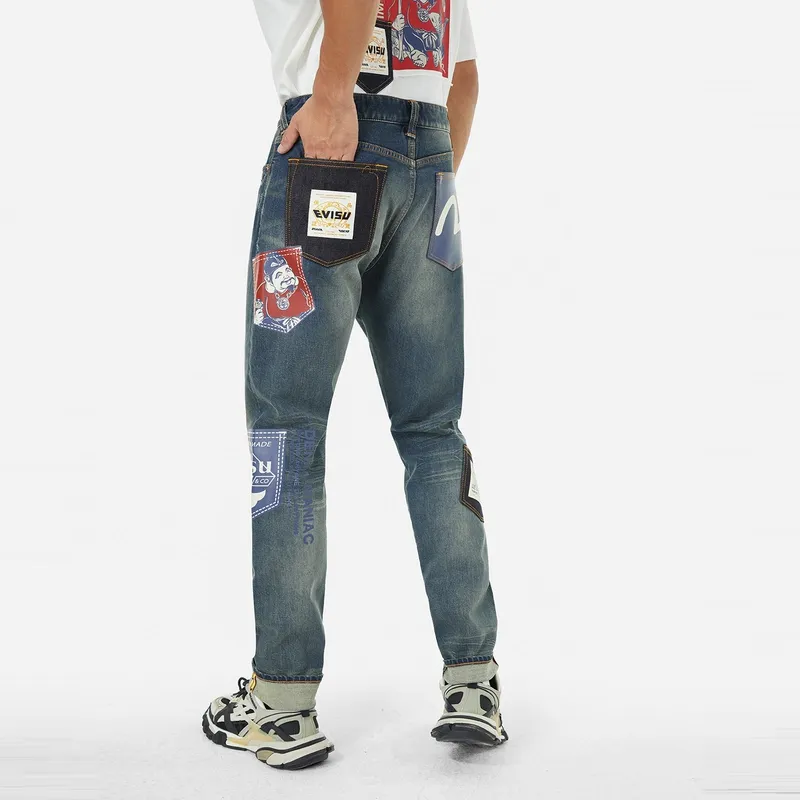 EVISU Jeans Men Denim Blue-2