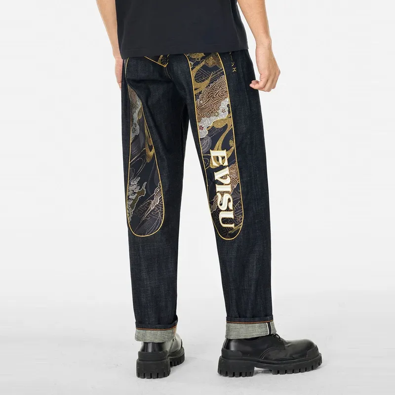 EVISU Daicock brocade Jeans-2