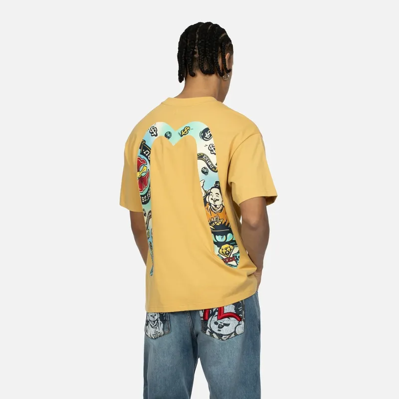 EVISU Godhead Daicock Cotton T-shirt-6