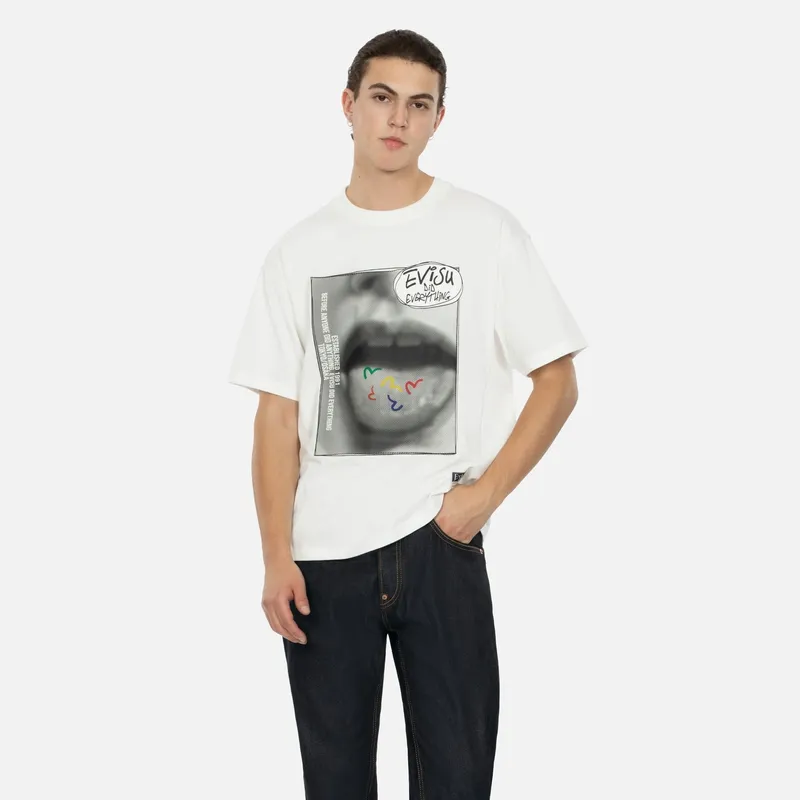 EVISU T Shirts Men White-2