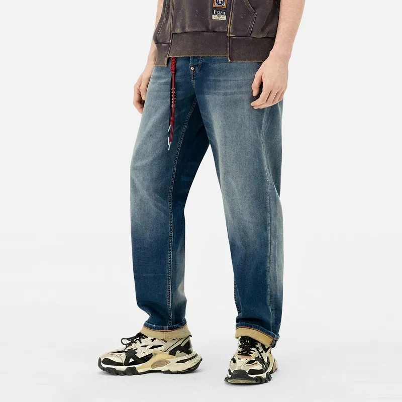EVISU Lanyard Seagull embroidery Jeans-2