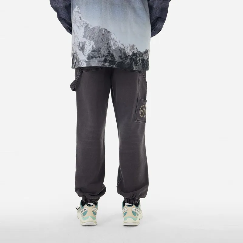 EVISU Casual Pants Men Charcoal Gray-3