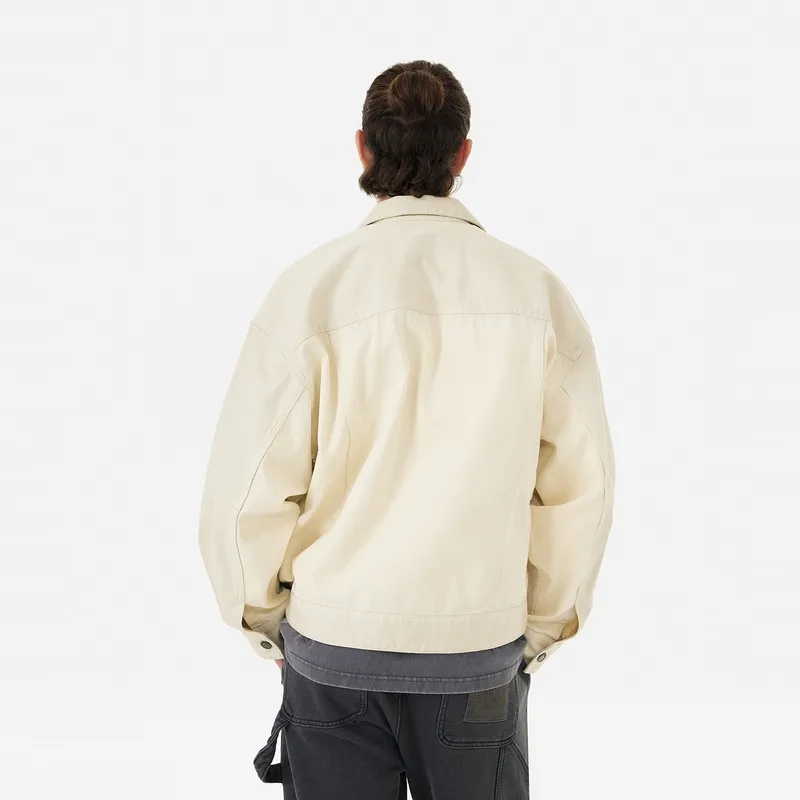 EVISU 2024 Fall Winter Jacket Men Beige Yellow-3