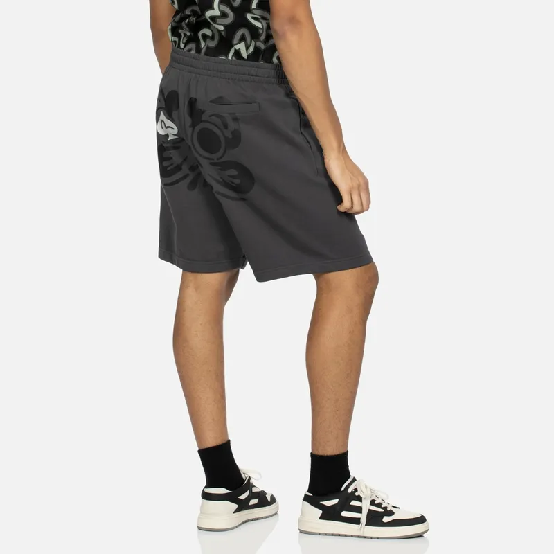 EVISU Casual Shorts Men Charcoal Gray-2