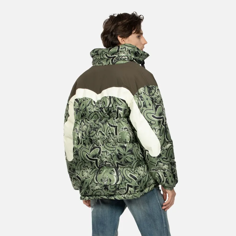 EVISU Down Jackets Men Army Green Full Floor-3