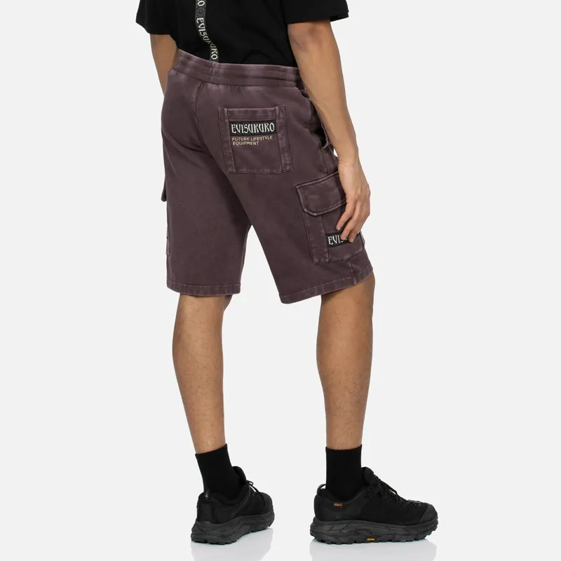 EVISU Casual Shorts Men Burgundy-3