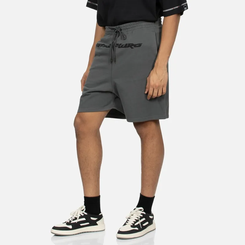 EVISU Casual Shorts Men Charcoal Gray-2
