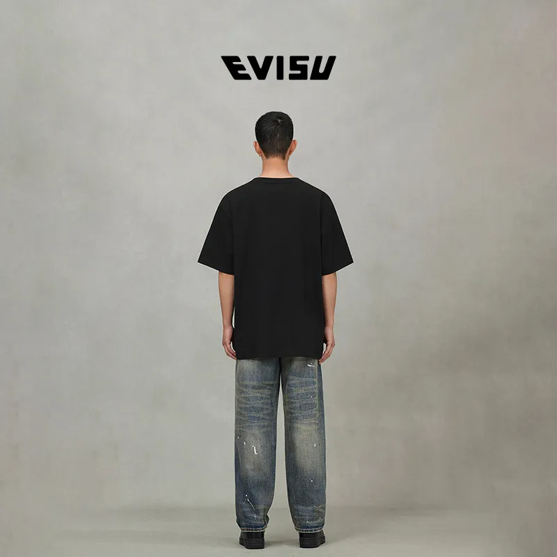 EVISU Blessing God 2025 Summer T Shirt Unisex-2
