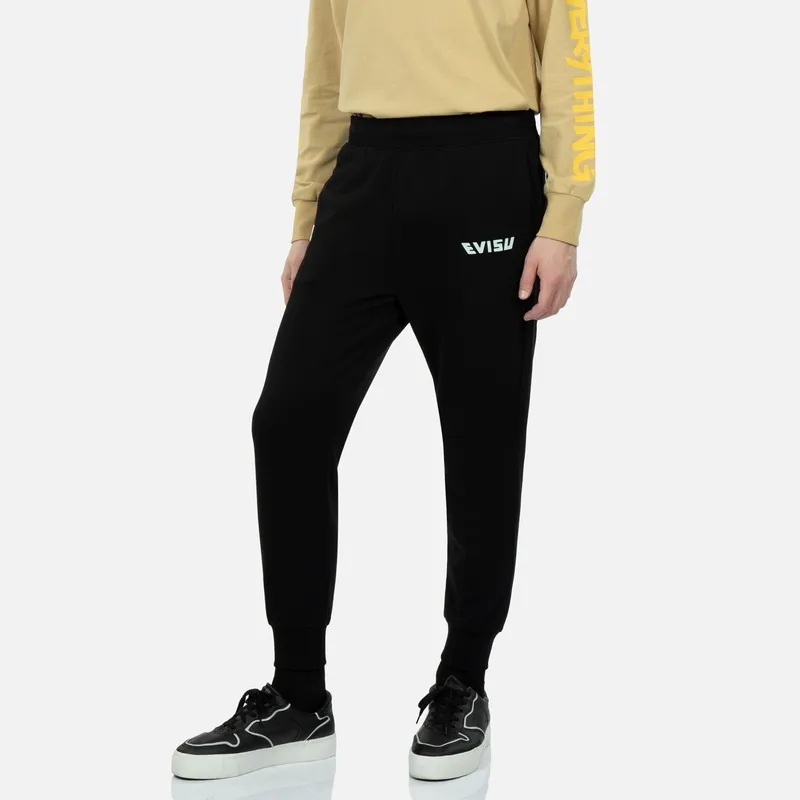 EVISU Casual Pants Men Black-3