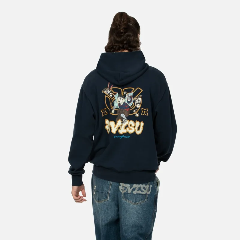 EVISU Sweatshirt Men's Navy Blue-2