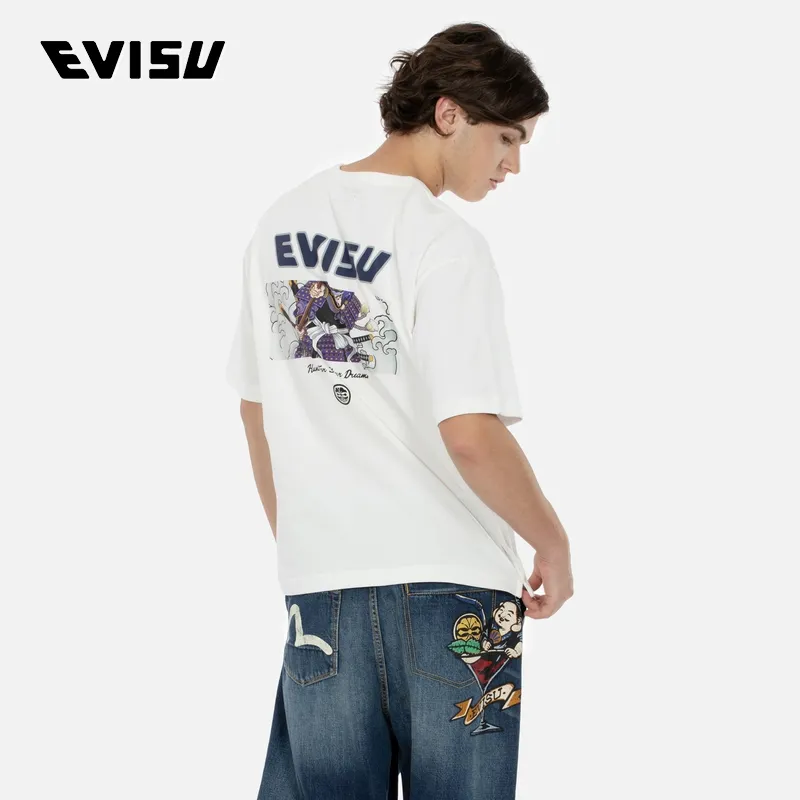 EVISU Short Sleeved T Shirts Men's-2
