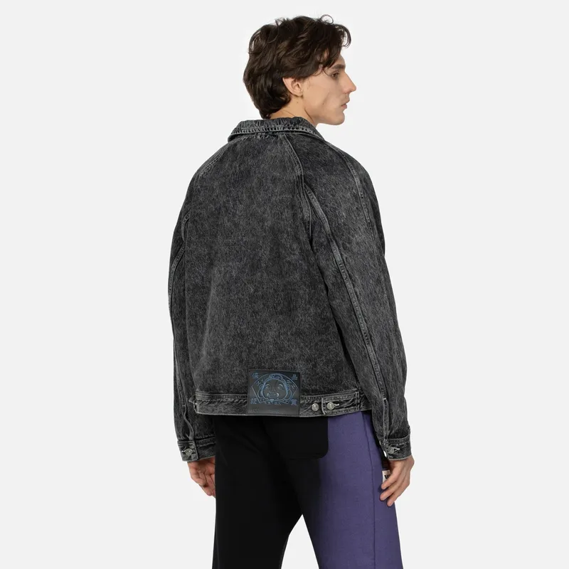 EVISU Denim Jackets Men Black-5