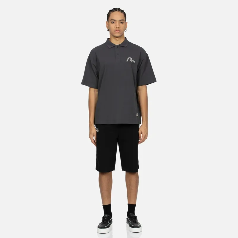 EVISU Polo Shirts Men Charcoal Gray-4