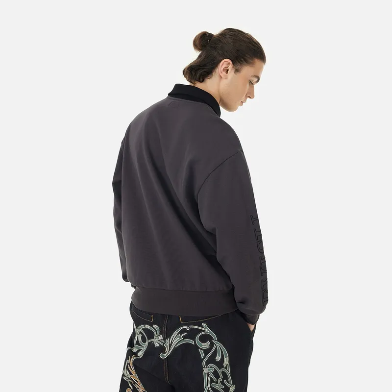 EVISU 2024 Fall And Winter Sweatshirt Men Charcoal Gray-3