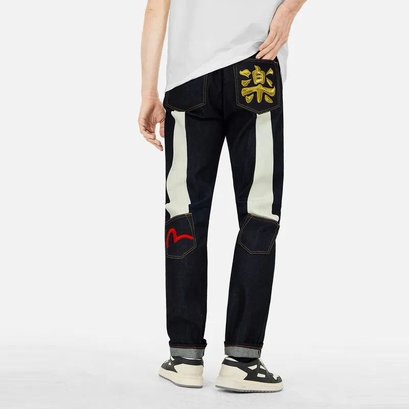 EVISU 2025 Spring Jeans Men's Denim Blue-2