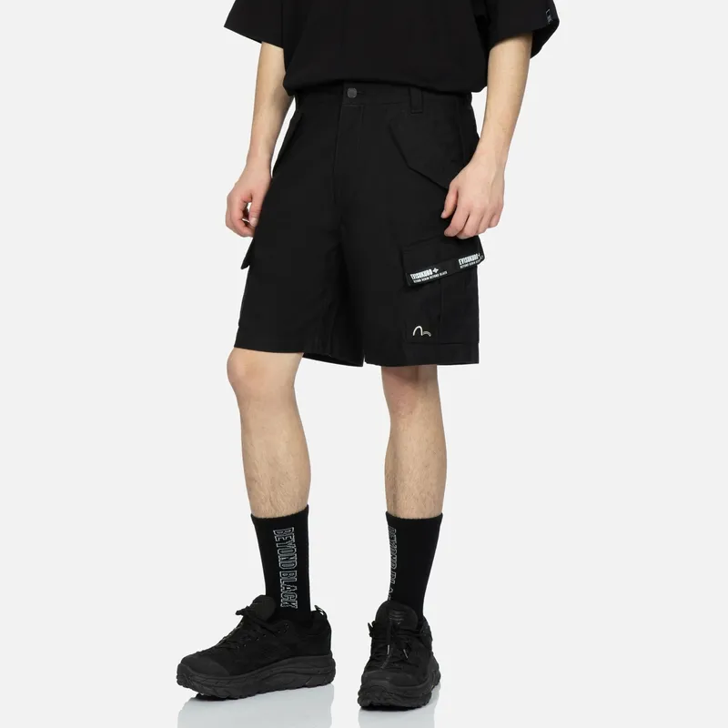 EVISU Cargo Shorts Men Black-2