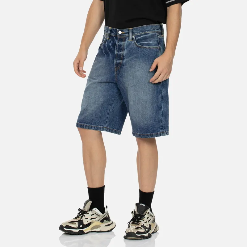 EVISU Denim Shorts Unisex Denim Blue-3