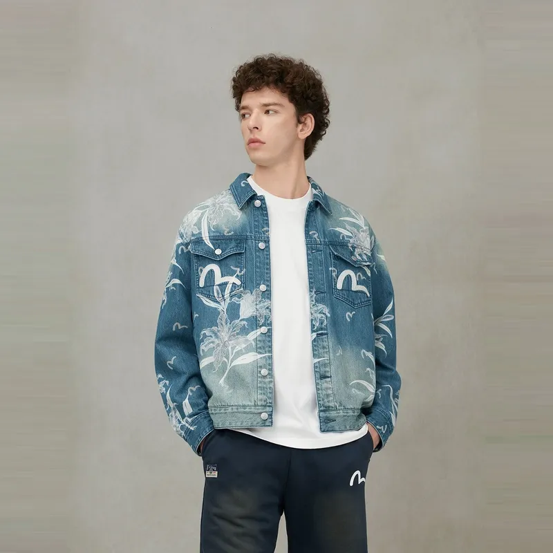 EVISU SS25 Denim Jacket Men's Denim Blue-2