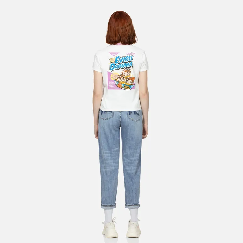EVISU T Shirts Women's White-3