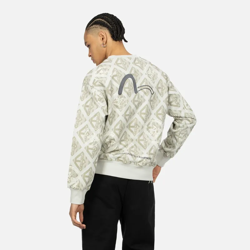 EVISU Sweatshirts Men Apricot All Over The Floor-4