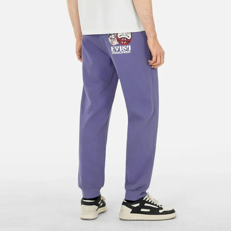 EVISU 2025 Spring Casual Pants Men's Gray Purple-3
