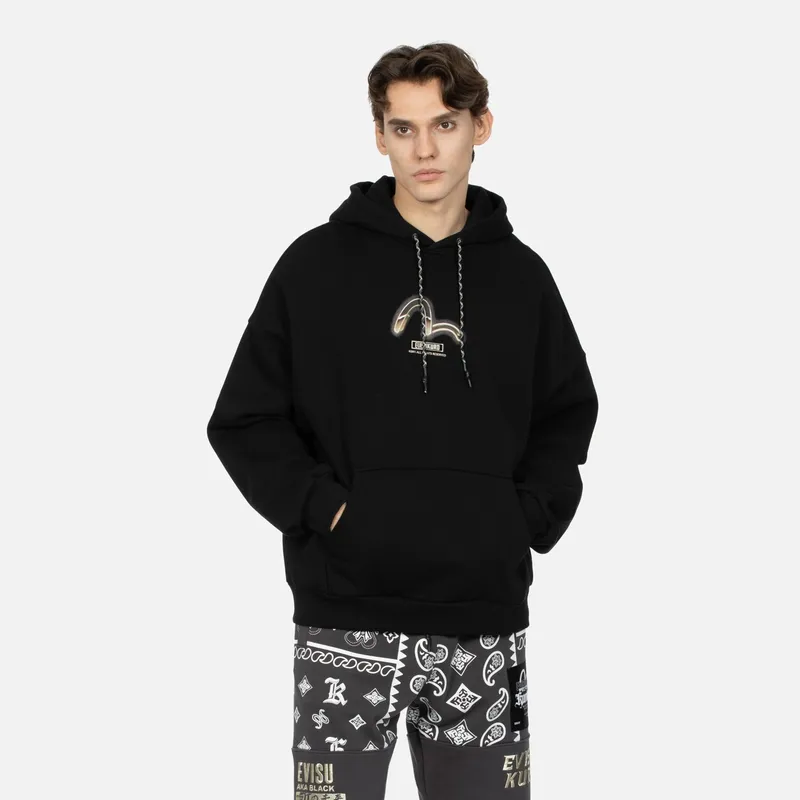 EVISU Sweatshirts Men Black-2