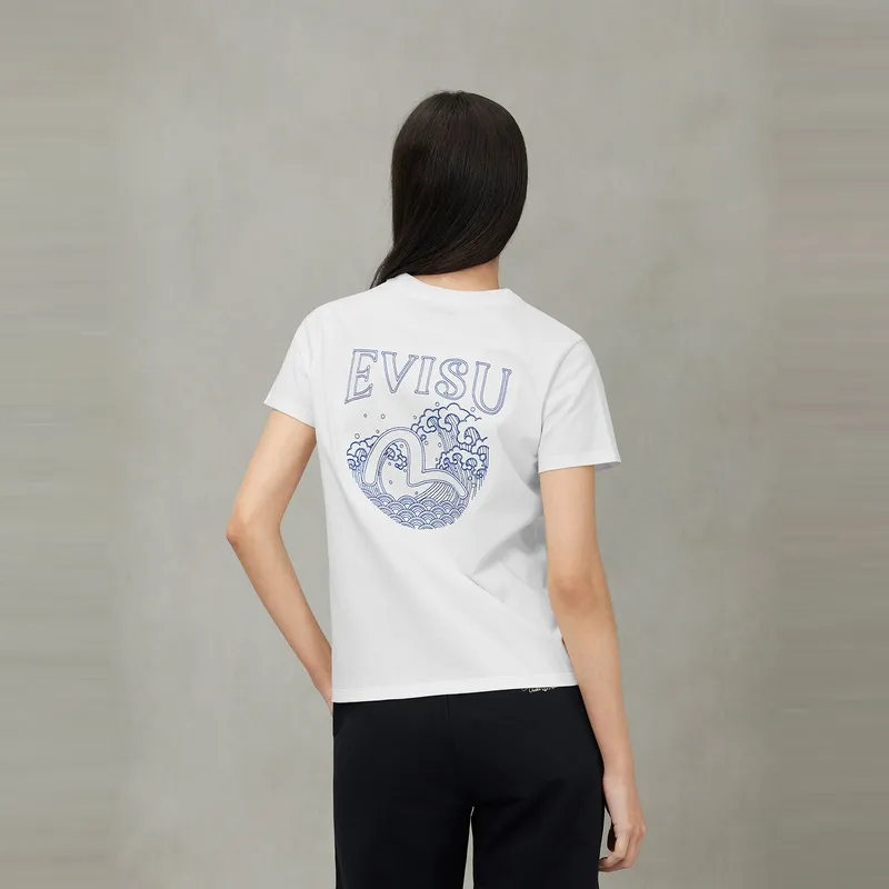 EVISU T Shirts Women's White-2