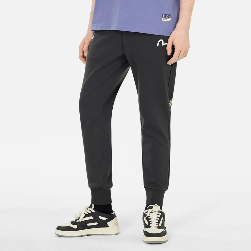 EVISU 2025 Spring Casual Pants Men's Charcoal Gray-3