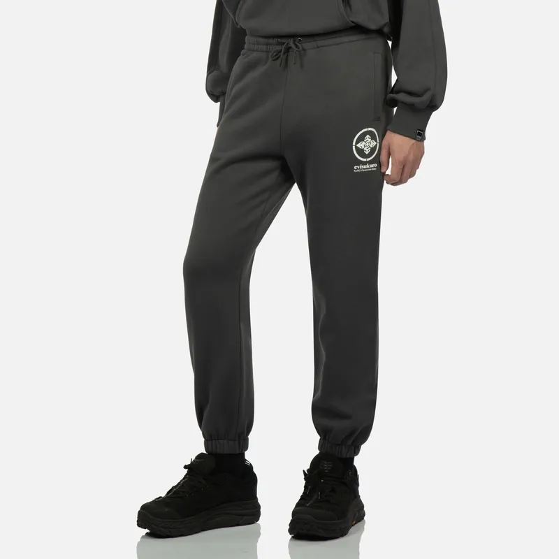 EVISU Knitted Sweatpants Men Dark Charcoal-2
