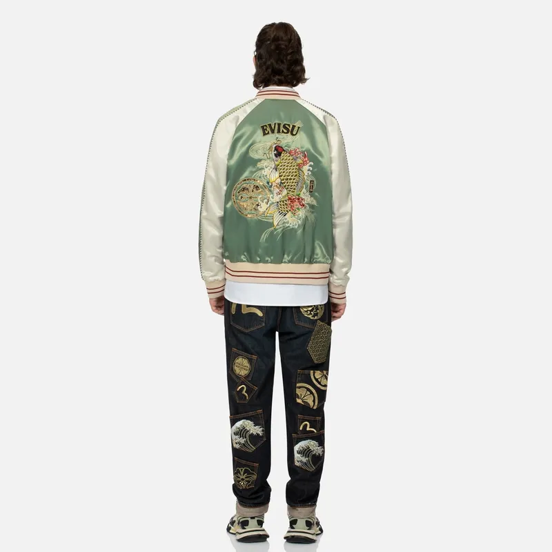 EVISU Embroidered Bomber Jacket-2