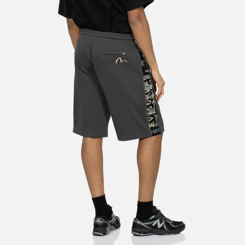 EVISU Sports Shorts Men Charcoal Gray-2