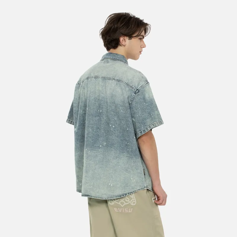 EVISU Shirts Men Denim Blue-3