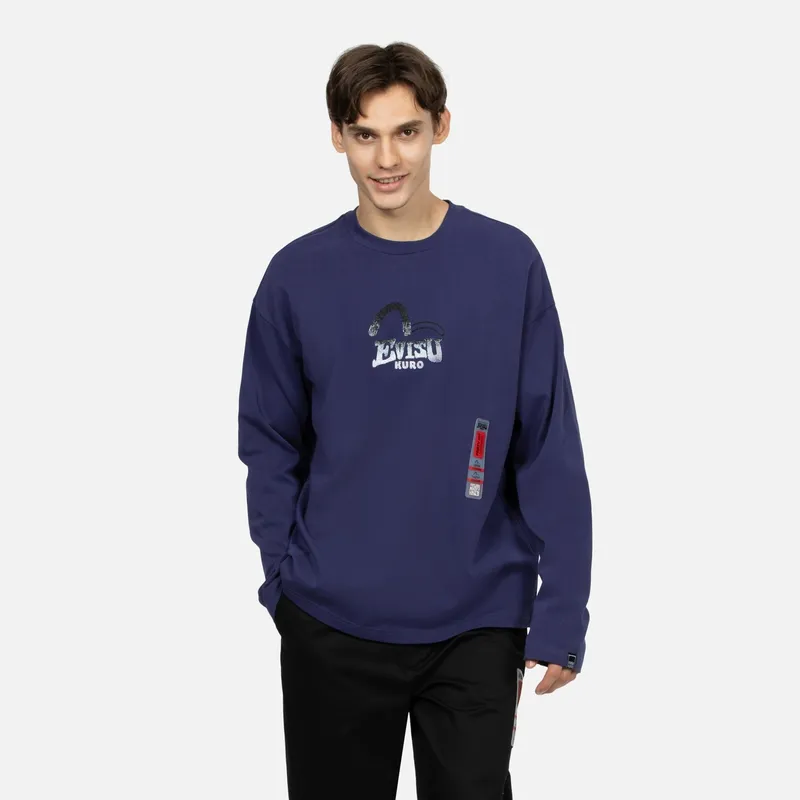 EVISU T Shirts Men Dark Purple-2