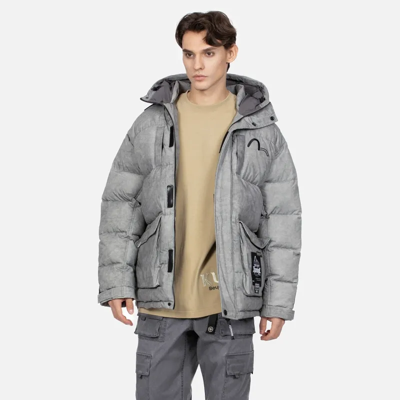 EVISU Down Jackets Men Gray-3