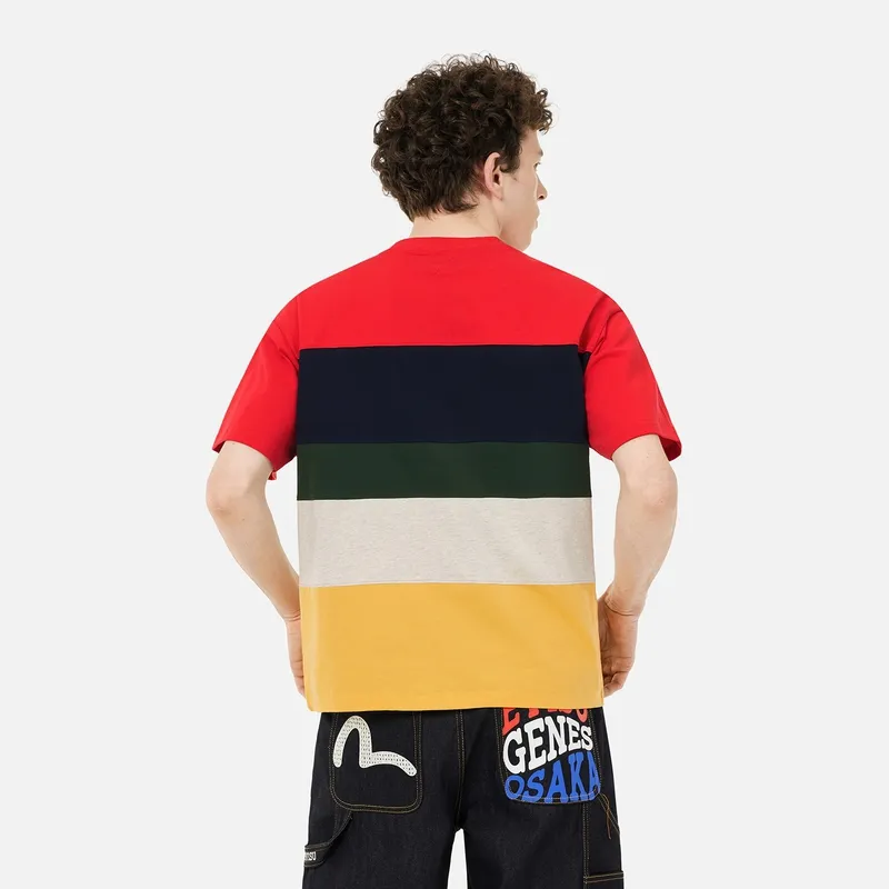 EVISU SS25 T Shirt Men's Multicolor Stripes-3
