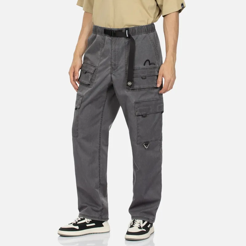 EVISU Casual Pants Men Gray-3