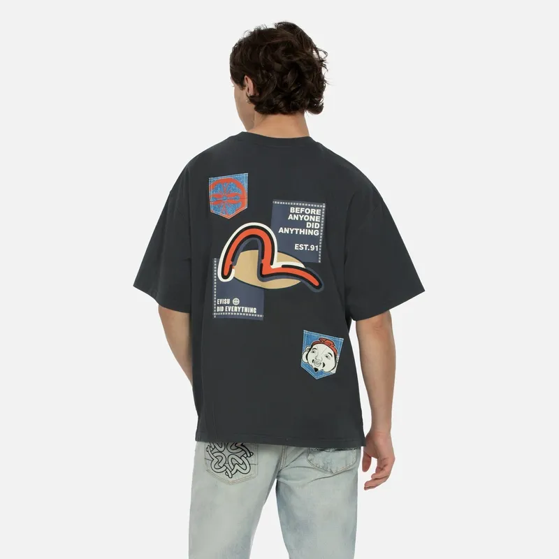 EVISU Short Sleeved T Shirts Men's-9