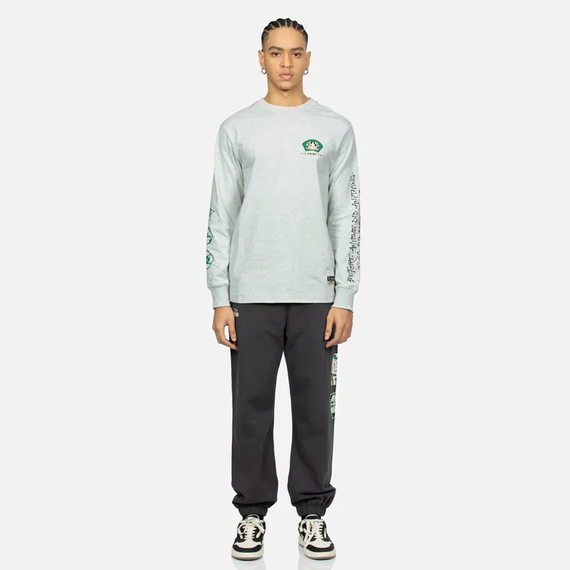 EVISU Casual Pants Men Charcoal Gray-4