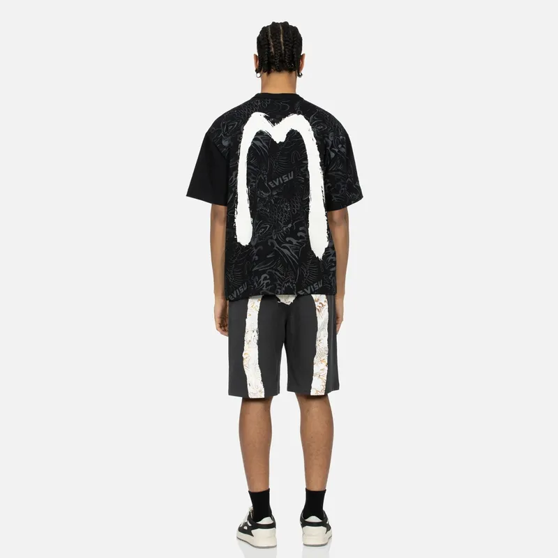 EVISU T Shirts Men Black-4