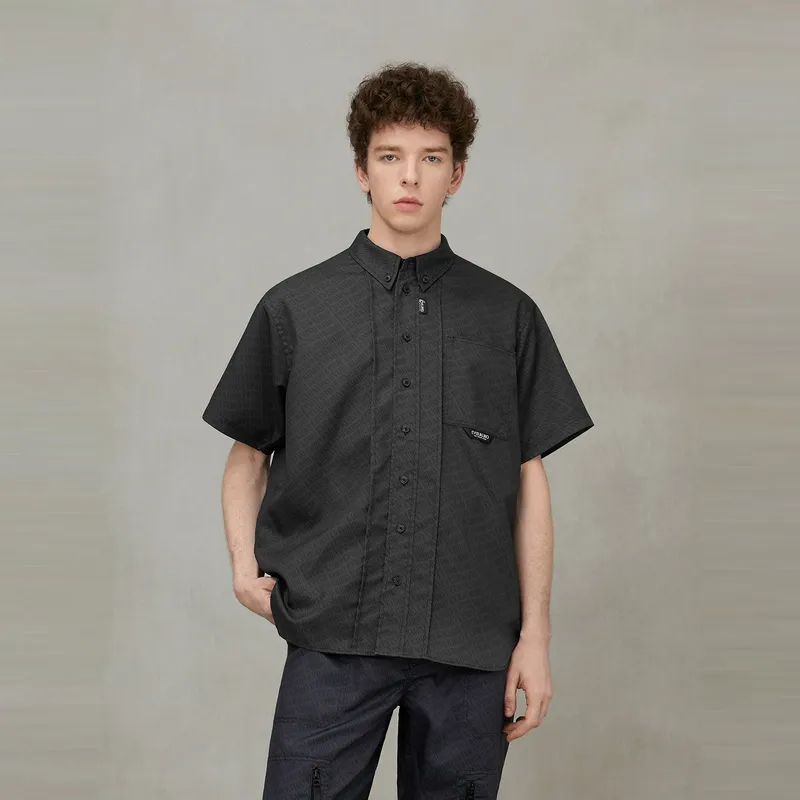 EVISU KURO 2025 Summer Shirt Men's Black-2