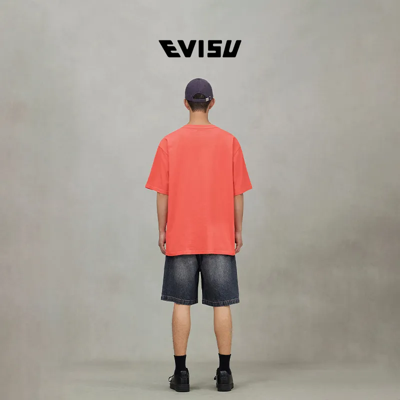 EVISU Blessing God 2025 Summer T Shirt Unisex-5