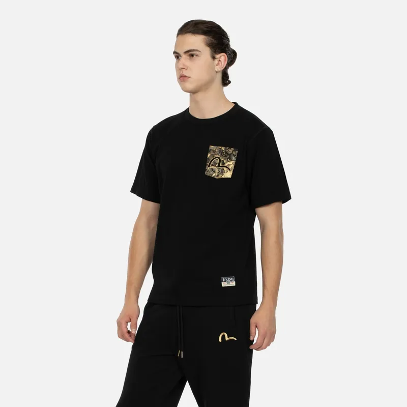 EVISU Auspicious Cloud Embroidery T shirt-6
