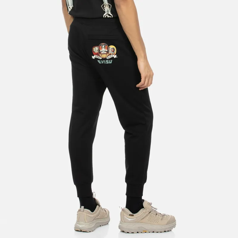 EVISU Casual Pants Men Black-3