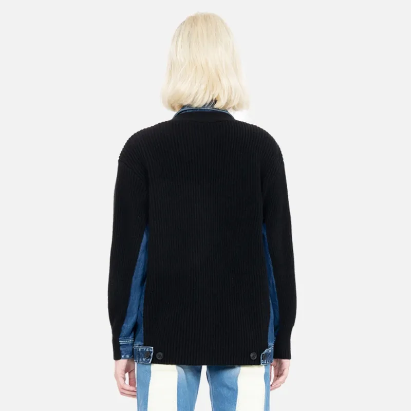 EVISU Shirts Women's Denim Blue/Black-2