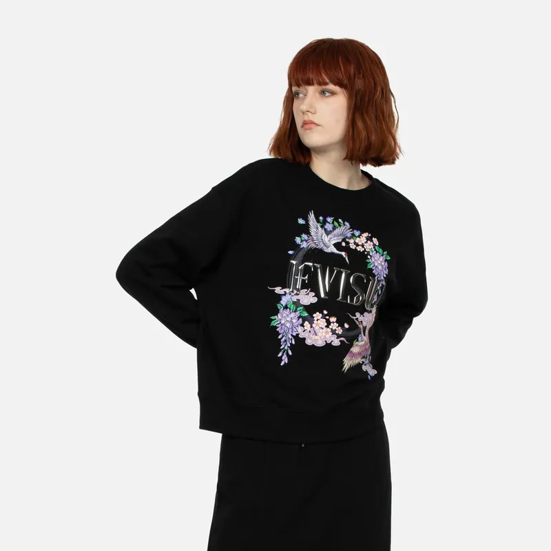EVISU Sweatshirts Women's Black-2