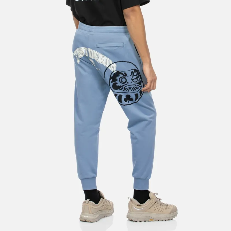 EVISU Casual Pants Men Gray Blue-2
