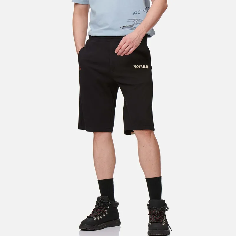 EVISU Sports Shorts Men Black-3