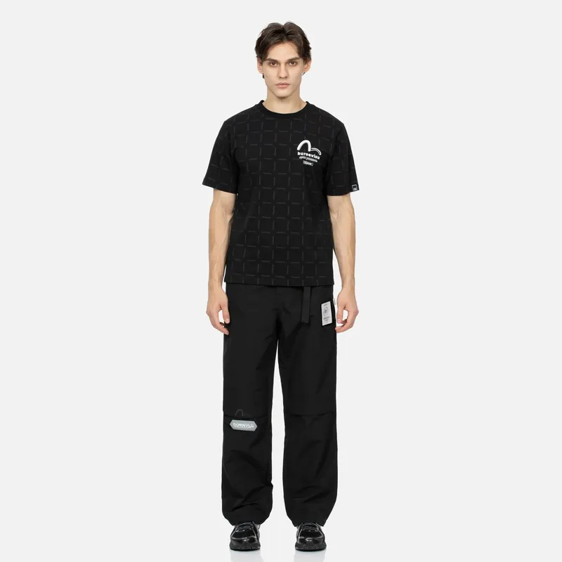 EVISU T Shirts Men Black All Over Print-4