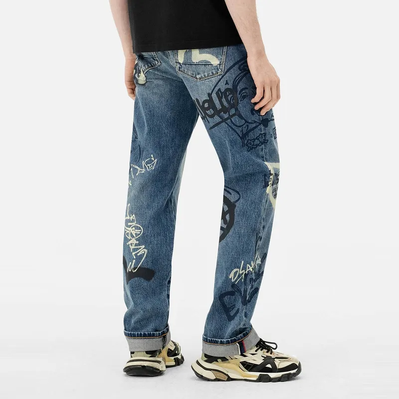 EVISU Jeans Men Denim Blue-3